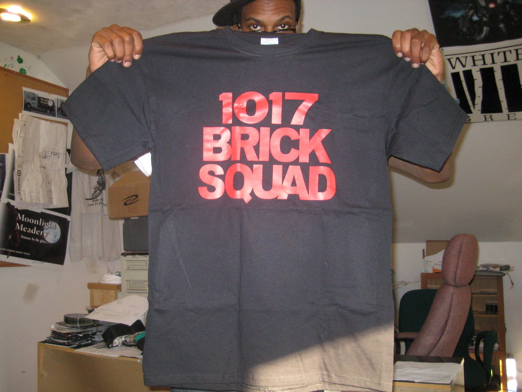 1017 Brick Squad Tshirt Black With Red 