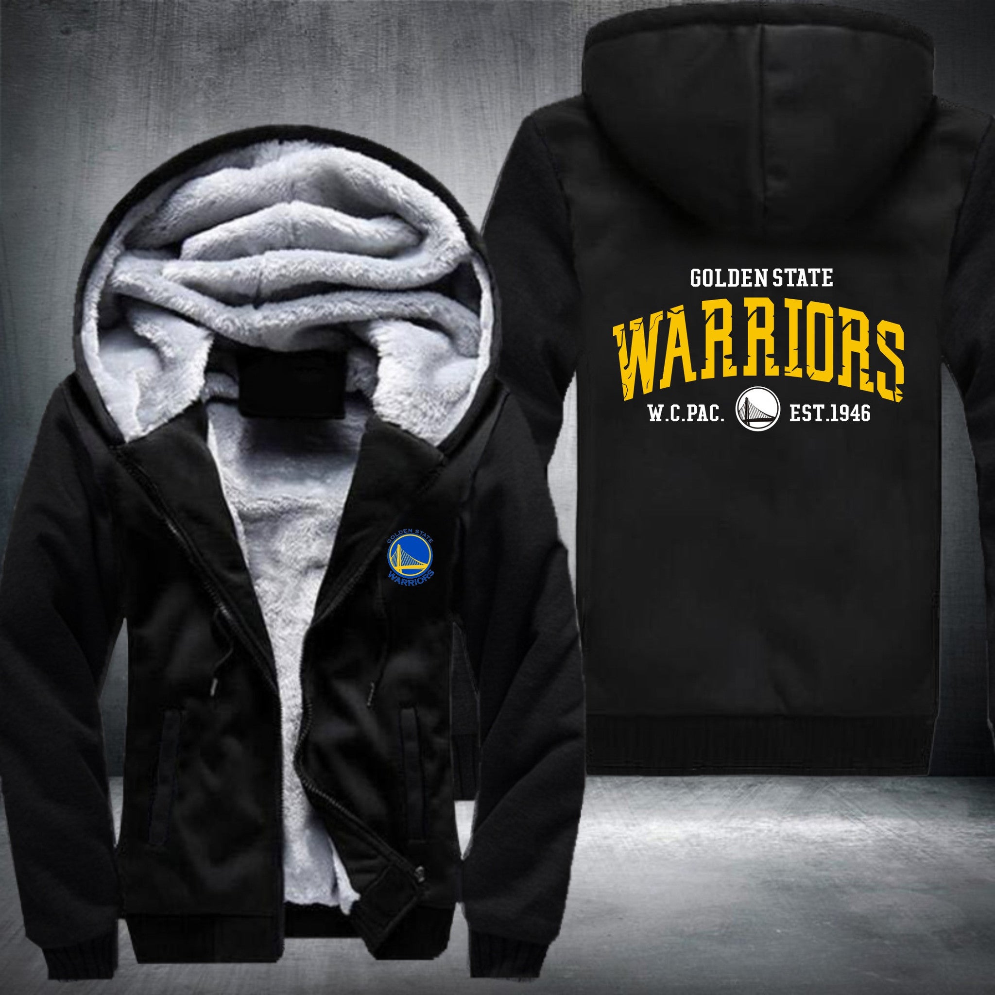 golden state warriors black jacket