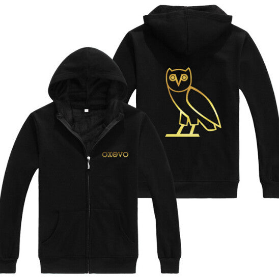 ovo gold owl hoodie