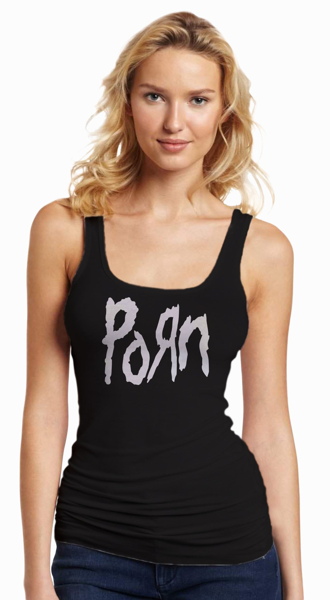 Classic Woman On Woman Porn - Porn Black Tanktop T-shirt for Women