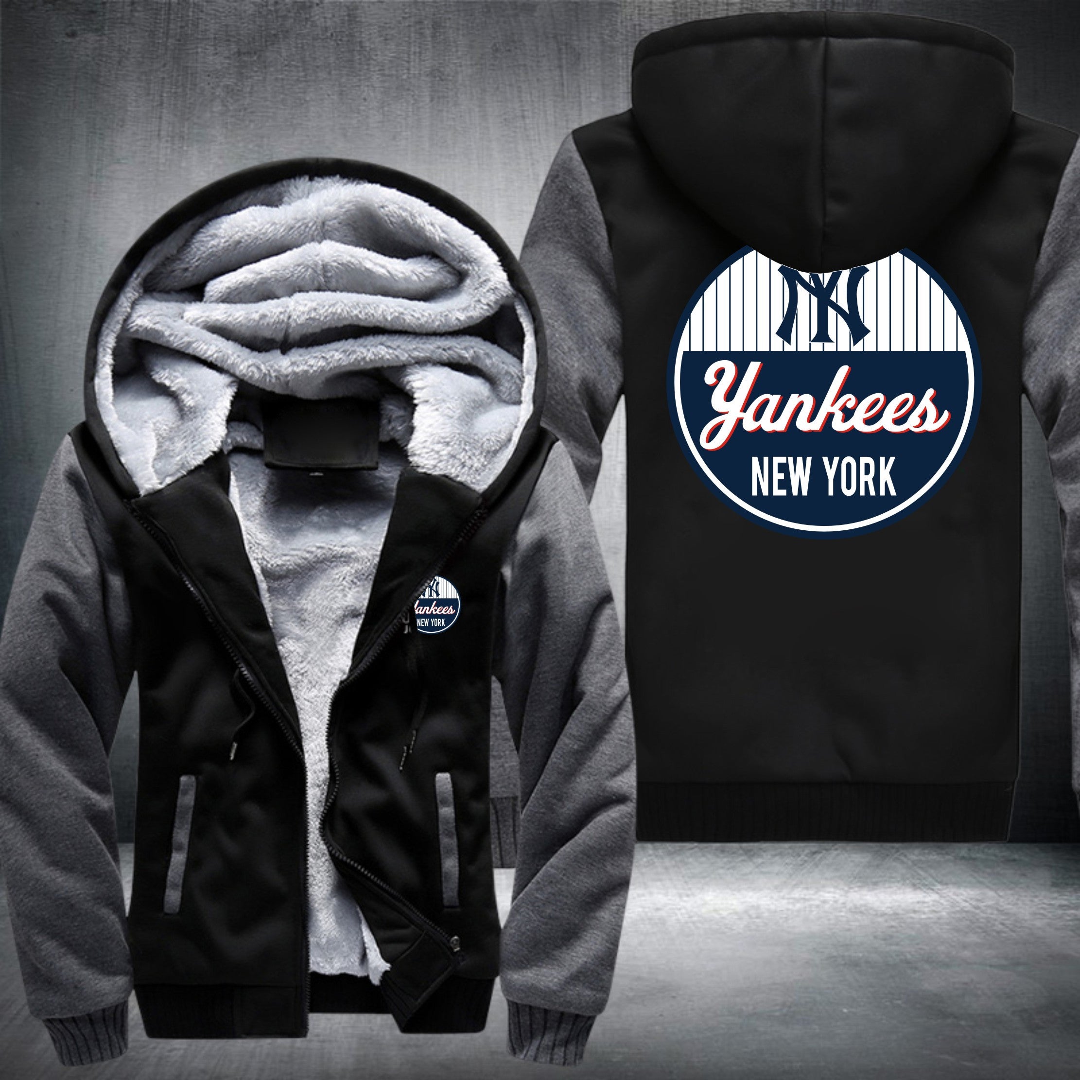 yankees fleece jacket