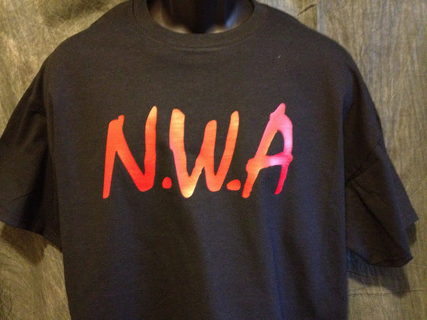 N.W.A Tshirt:Black With Red Print – TshirtNow