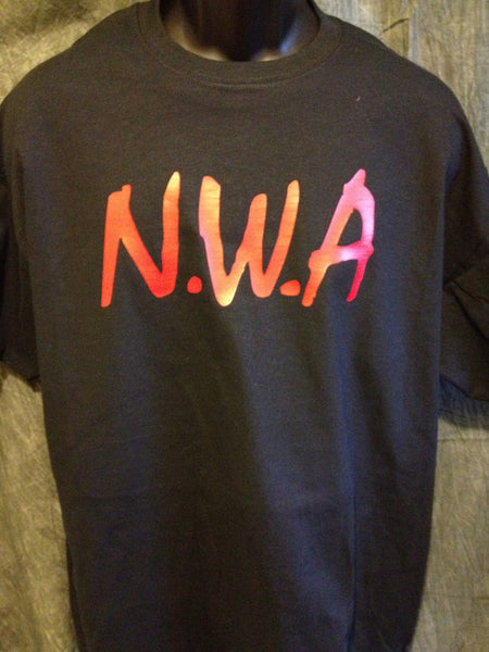 N.W.A Tshirt:Black With Red Print – TshirtNow