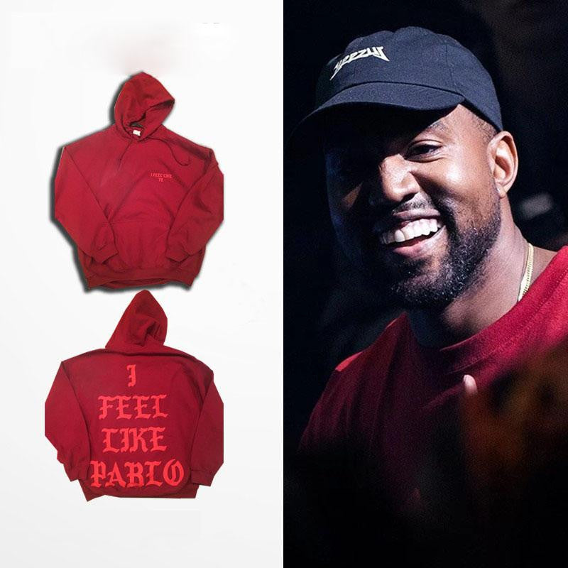 kanye west red hoodie