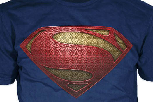 superman man of steel t shirt