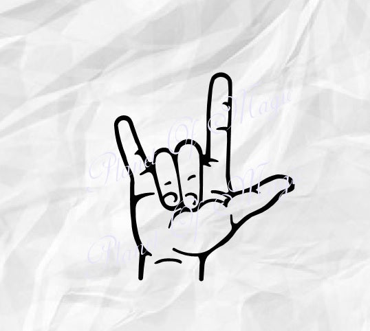 Download ASL Svg, American Sign Language SVG, Love Sign Svg,I Love ...