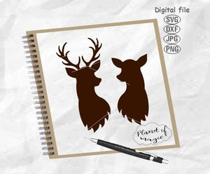 Download Deer Head Svg Deer Svg Doe Svg Reindeer Svg Reindeer Head Svg Chr Planet Of Magic