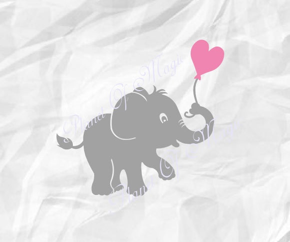 Download Elephant Svg Elephant With Balloon Svg Elephant Dxf Baby Elephant Svg Planet Of Magic
