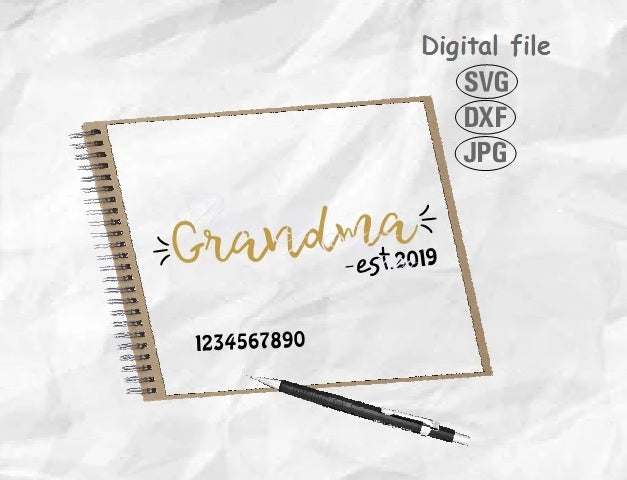 Download Grandma Est Svg Grandma Svg Grandmother Svg Mother Day Svg Planet Of Magic