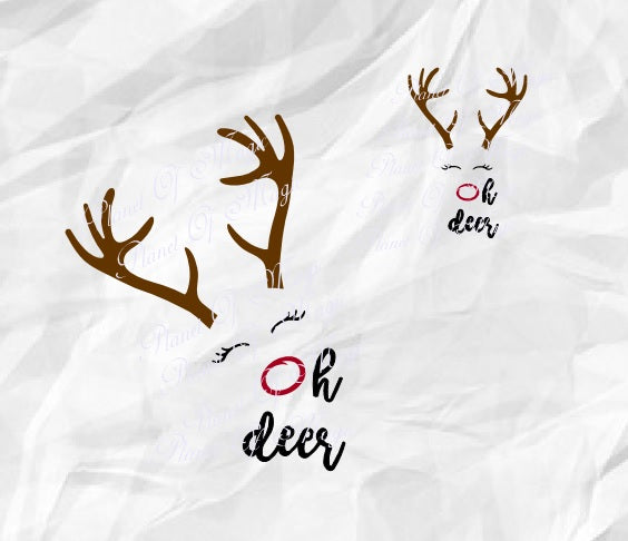 Download Oh Deer Svg Deer Antlers Svg Hunting Svg Christmas Svg Cute Deer Svg Planet Of Magic