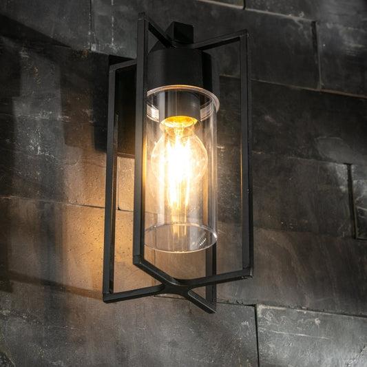 Freya Glass Coach Lantern Wall Light