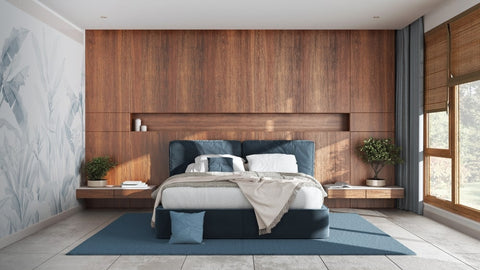 Bedroom with a minimal interior