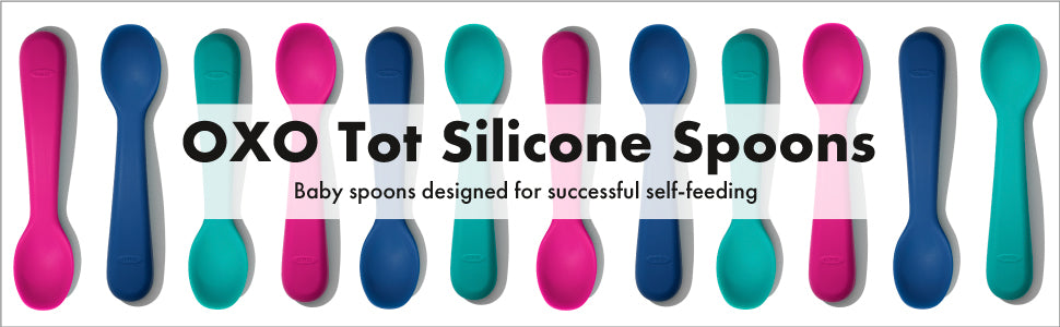 OXO Tot Silicone Spoon Set