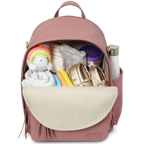 Helmet - Skip Hop Greenwich Multi-Function Baby Diaper Bag Backpack, Dusty Rose