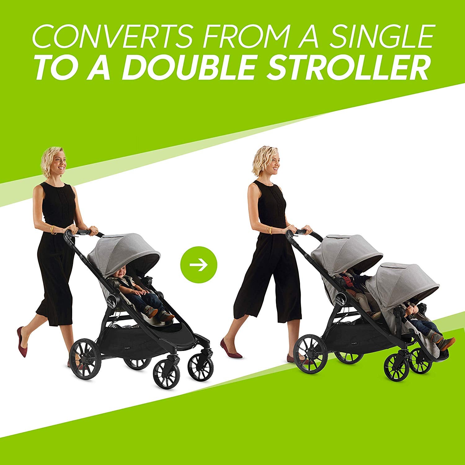 stroller that converts to double