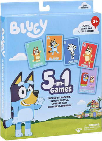 Flyer - Bluey 5-in-1 Card Game Set