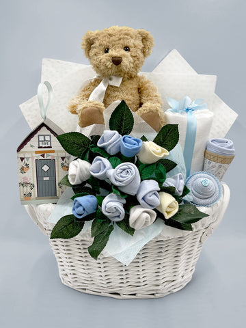 Bertie's New Baby Gift Set, Blue