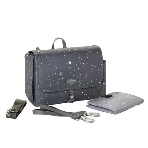 Bag - Twelvelittle On-the-Go Stroller Caddy Bag, Grey Twinkle Print