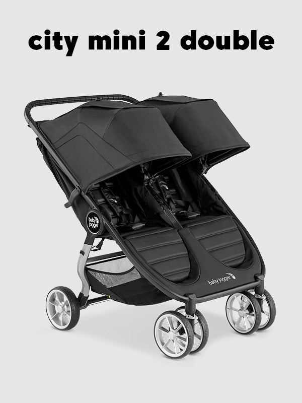 Stroller - Baby Jogger City Mini 2 Double Baby Stroller, Jet