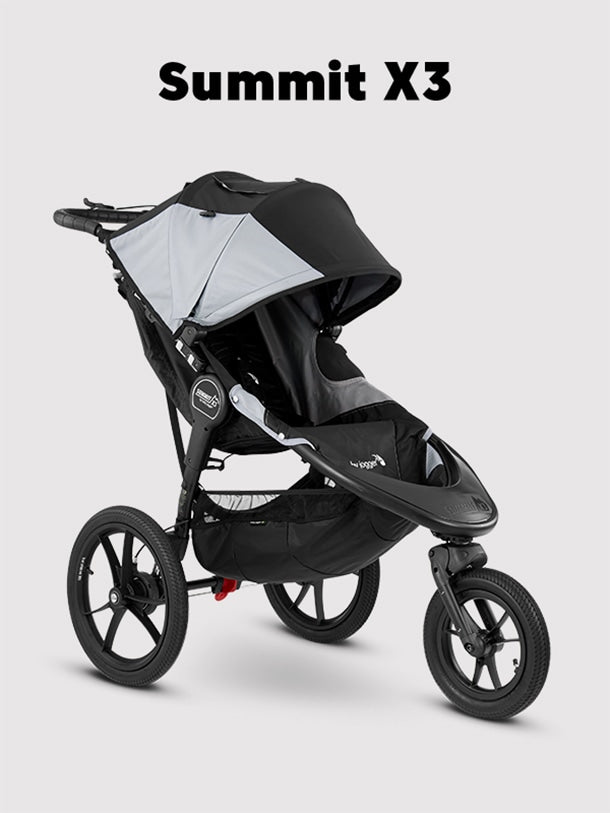 Nervesammenbrud Kvæle kompakt Baby Jogger Summit X3 Jogging Stroller, Black / Gray