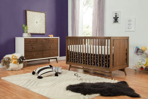 Furniture - Babyletto Peggy Mid-Century 3-in-1 Convertible Crib with Toddler Bed Conversion Kit