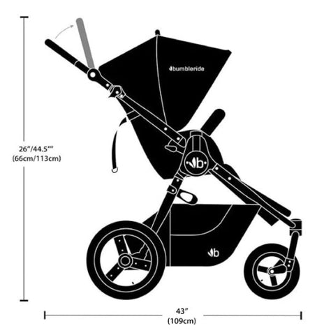 Bumbleride 2022 Era Stroller Seat Dimensions -ANB Baby