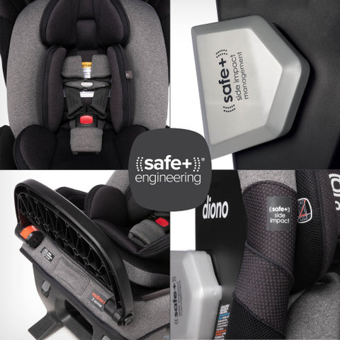 Diono Radian 3QXT+ Latch Convertible Car Seat, Black Jet Safe Engineering -ANB Baby