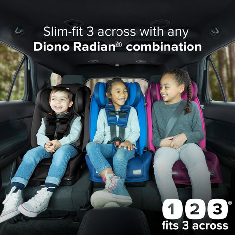 Diono Radian 3RX Latch All-in-One Convertible Car Seat Fits 3 across view -ANB Baby