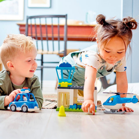 Boy - Lego Police Station & Helicopter Building Toy