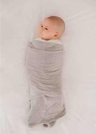 Person - Miracle Baby Swaddle Blanket, Solid Gray