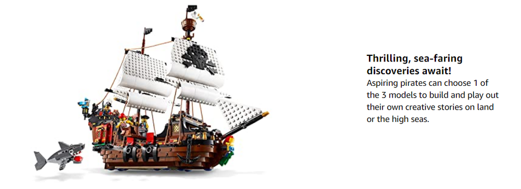 Person - Lego Creator 3in1 Pirate Ship Building Playset