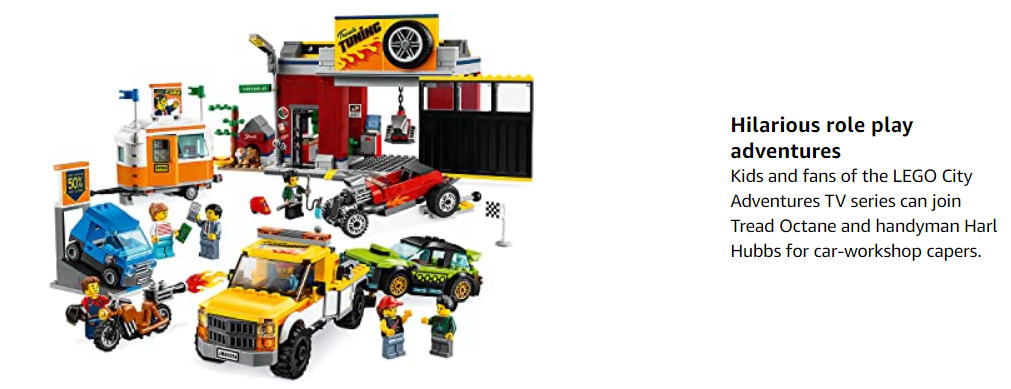 Car - Lego City Tuning Workshop Toy Car Garage Cool Building Set, 897 Pieces