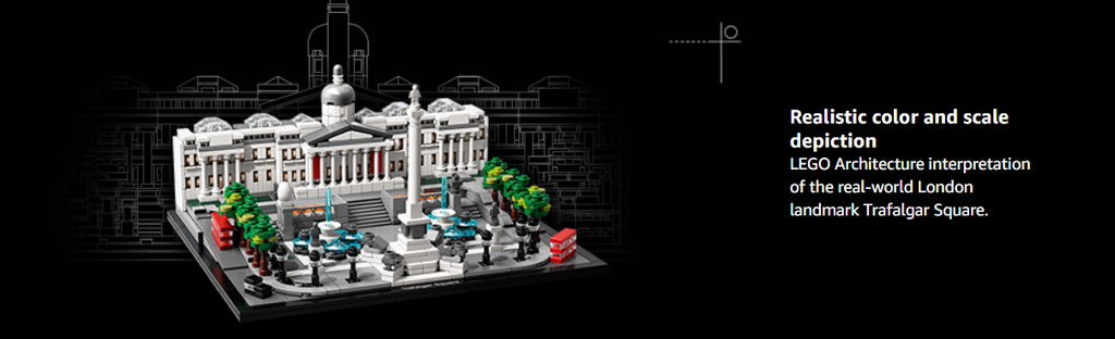 Building - Lego Architecture Trafalgar Square Building Kit, 1197 Pieces