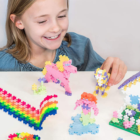 Person - Plus-Plus Learn to Build Pastel Color Mix Puzzle Blocks, 400 Piece