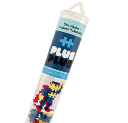 Bottle - Plus-Plus Superhero Construction Building Mini Puzzle Blocks, 70 Pieces Tube