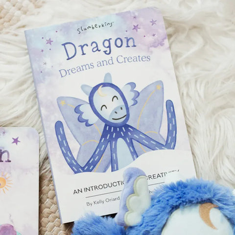 The Board Book Slumberkins Celestial Blue Dragon Kin, Creativity, Blue -ANB Baby
