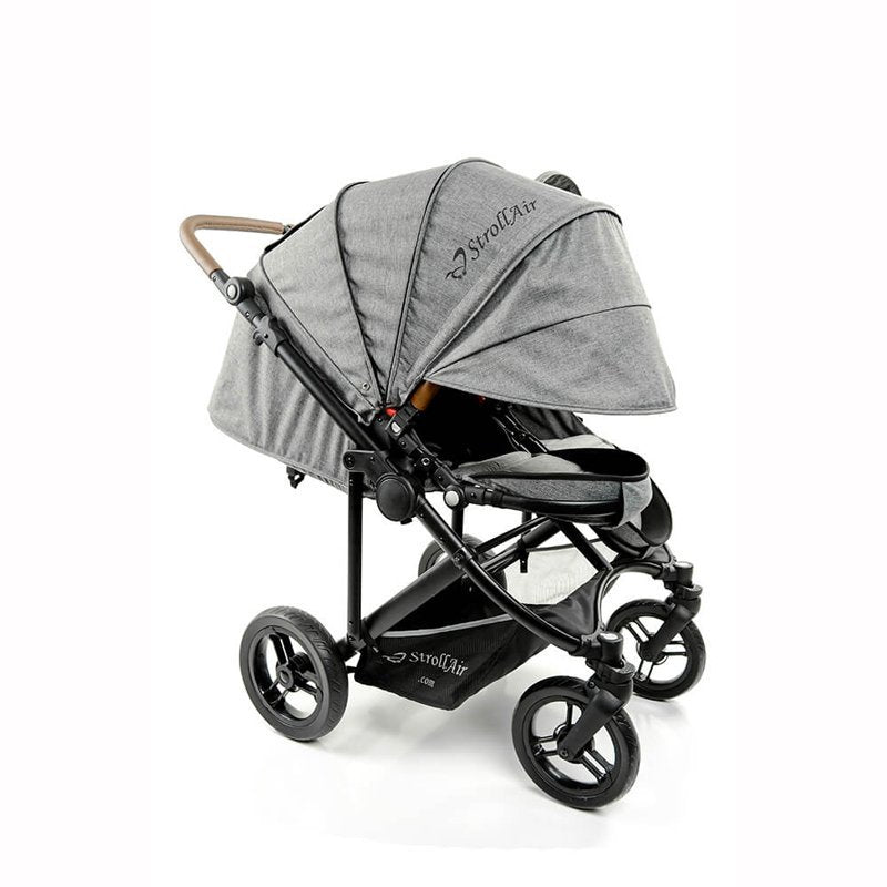 StrollAir Twin Stroller Full Recline And Maximum Canopy Coverage