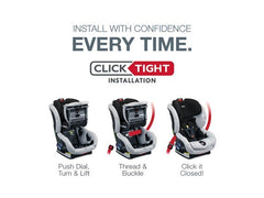 Boulevard ClickTight Convertible Car Seat with Anti-Rebound Bar - Clicktight Installation Features | ANB Baby