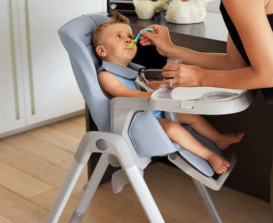 Enjoy Baby's First Feasts in the Inglesina My Time Highchair