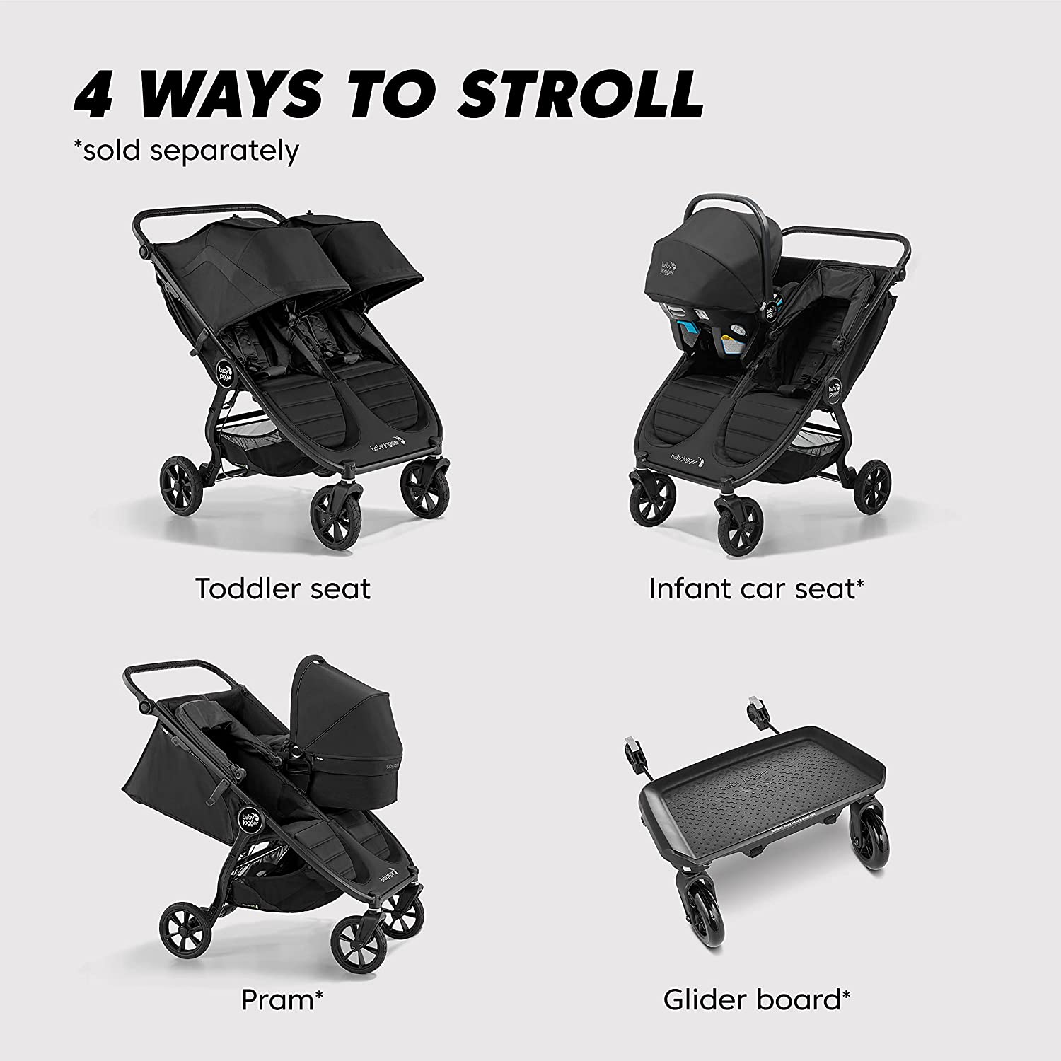 Turbulens Sind fingeraftryk Buy BABY JOGGER City Mini GT 2 Double Stroller -- ANB Baby