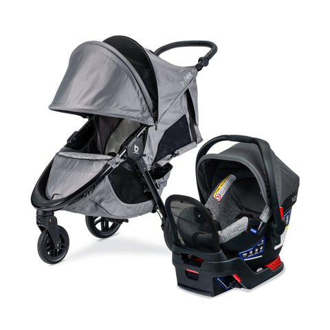 Britax B-Free Sport and B-Safe Gen2 FlexFit + Travel System, Asher - ANB Baby -$500 - $1000