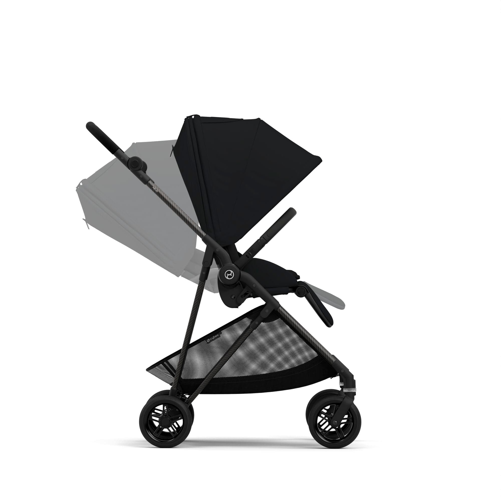 Cybex Melio Carbon 3 Stroller, Moon Black