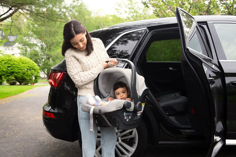 UPPAbaby MESA V2 Infant Car Seat Lifestyle View --ANB Baby