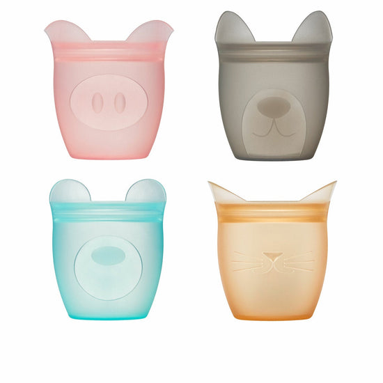 Boppabug, Toddler Snack Cup with Attached Lid, Collapsible Silicone Snack  Container