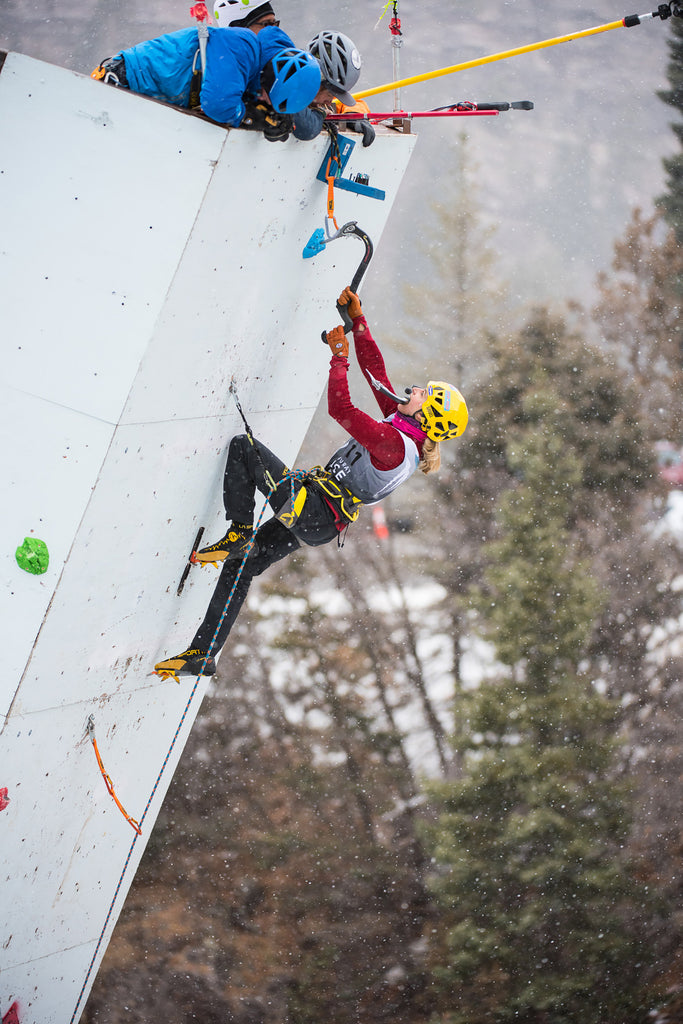 angelika rainer Ouray Ice fest ph Nikki Smith