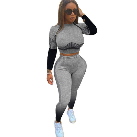 Ensemble Legging femmes à manches longues Sportswear and Fitness - cardio fitness