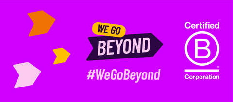 We Go Beyond - B Corp Month Banner