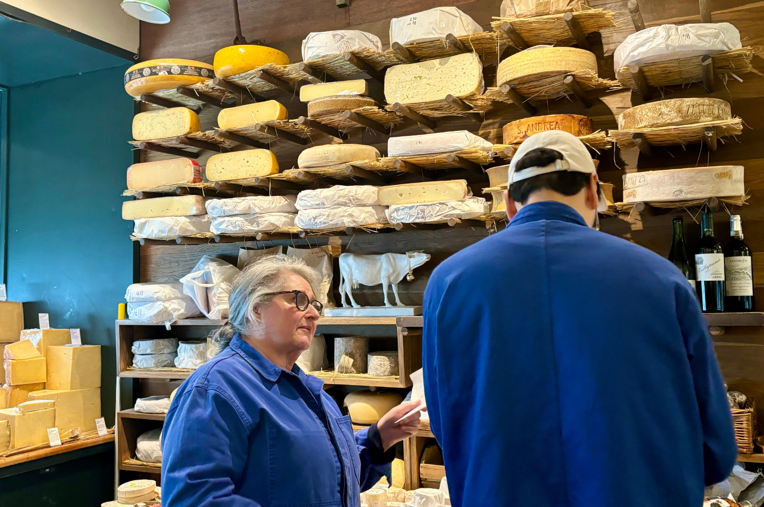 Patricia Michelson and colleague in one of their cheese rooms