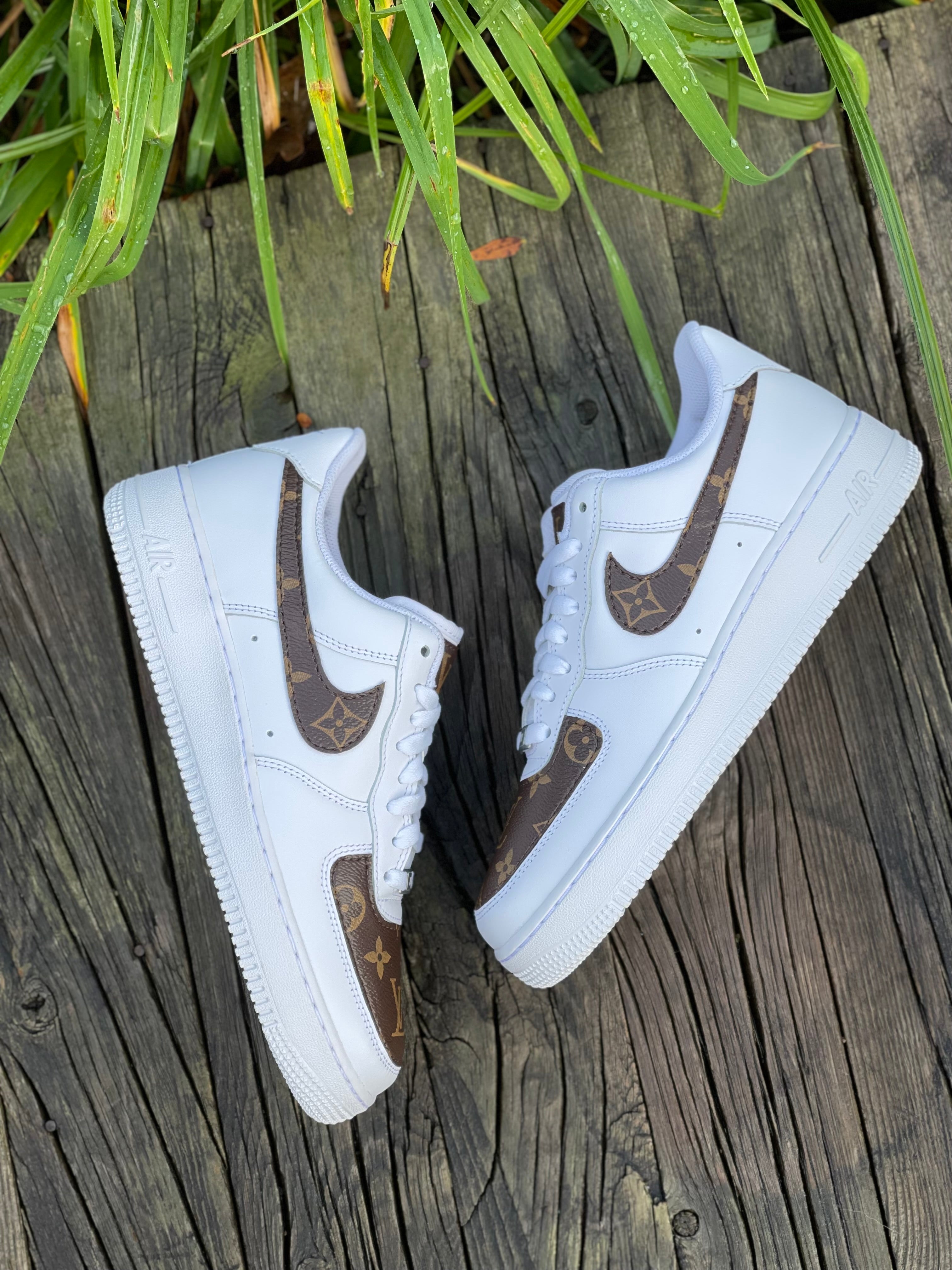 Nike air force 1 x Limited Edition Grey/White LV - BC.Customz
