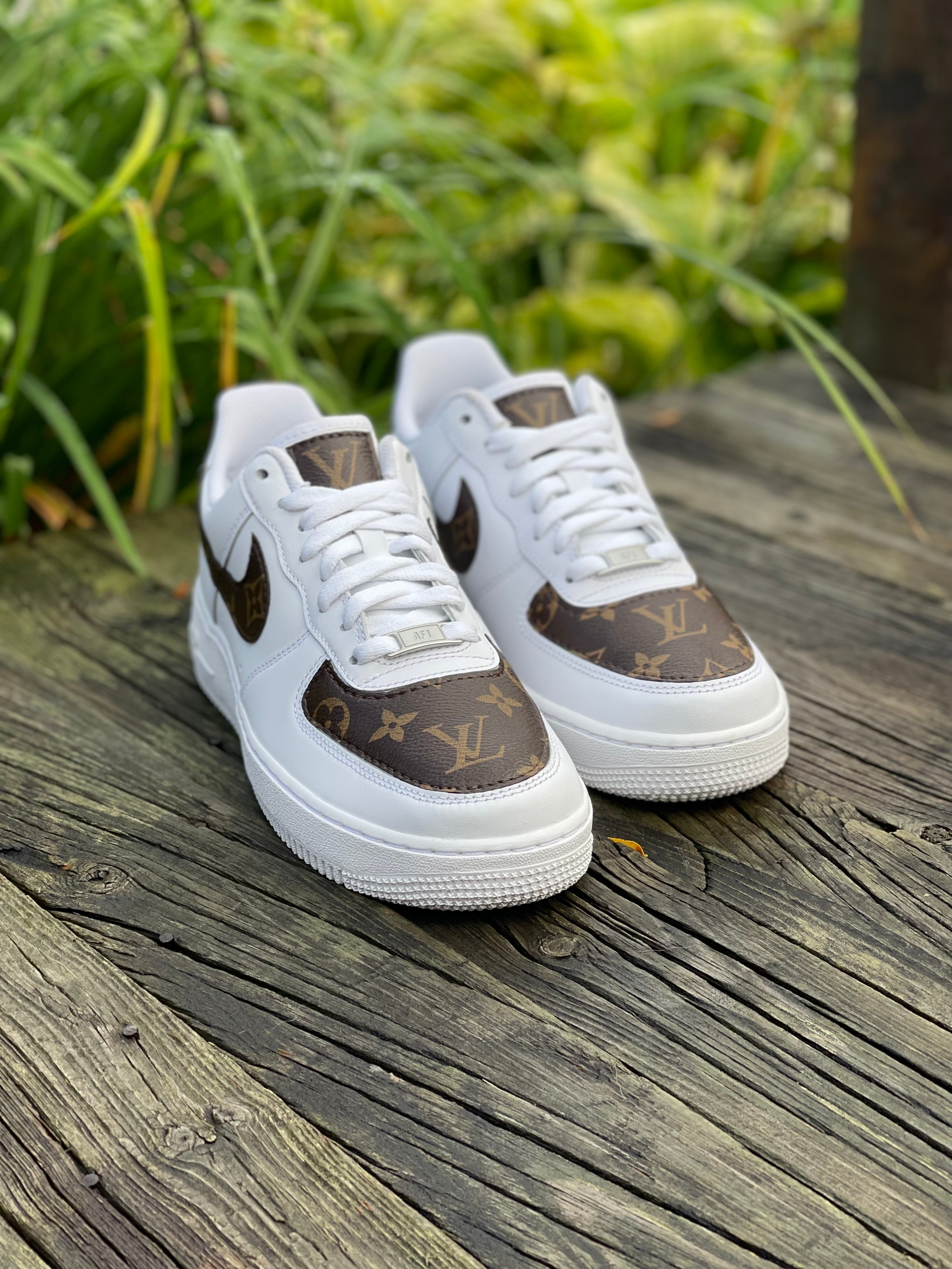 Custom Lv x Nk Air Force 1 Low 1A9VD7 - Outblack – outblackco